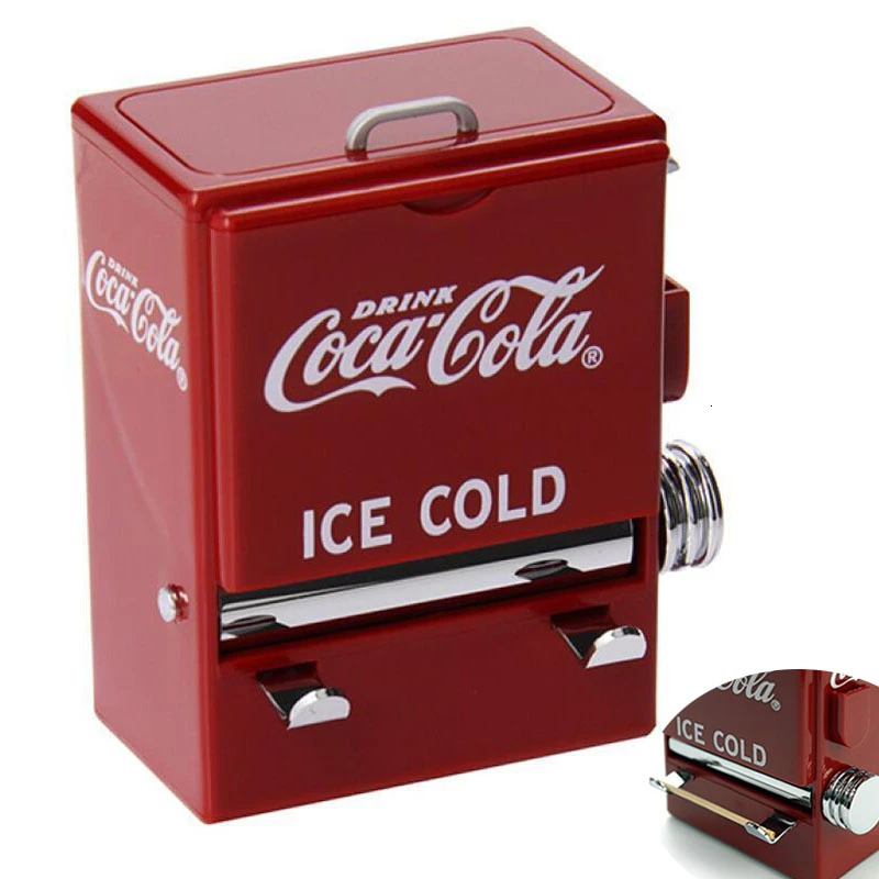 

Creative coke toothpick boxes and vending machines to press on toothpicks Vintage Automatic Toothpick Dispenser Box Organizer