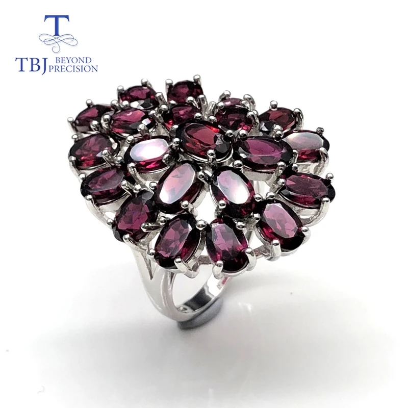 Rhodolite ring latest flower shape big Emebedded Ring Natural gemstone with 925 sterling silver fine jewelry for women lady wife Rhodolite ring latest flower shape big Emebedded Ring Natural gemstone with 925 sterling silver fine jewelry for women lady wife