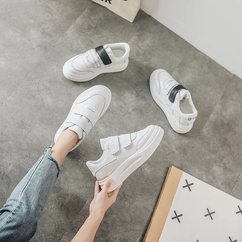 

White Shoes Women's 2019 New Style Autumn Harajuku Base Versatile Students Shoes Women's Street Snap Trend Korean-style Casual S