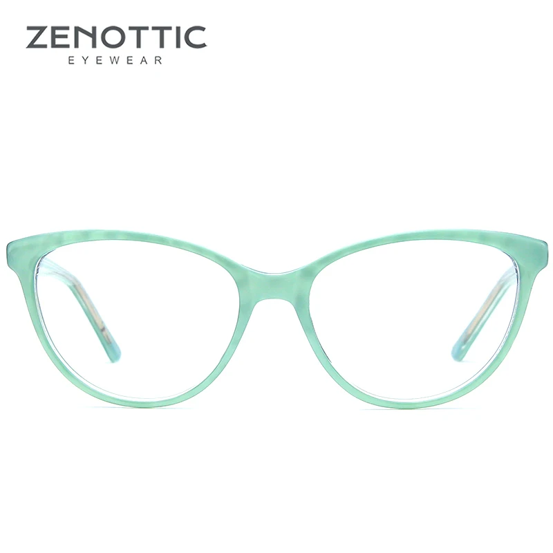 ZENOTTIC рецепт оправа для очков в стиле кошачьи глаза для женщин Близорукость полная оправа очки дизайнерские оптические оправы BT7007E