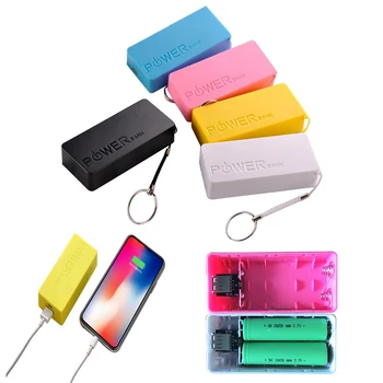 5600mAh 2X 18650 USB Power Bank Battery Charger Case DIY Box For iPhone For Smart Phone MP3 Electronic Mobile Charging