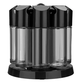 

Lid Condiment Pot Seasoning Bottle Kitchen Supplies Seasoning Bottle Set Seal the Rotating Seasoning Rack Spice Tools