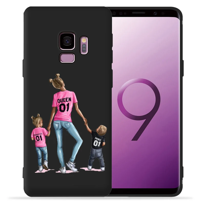 Супер мама папа детский чехол для телефона для samsung Galaxy S9 S8 S10 Plus S7 S6 Edge S10 Lite Note9 8 10 Pro Capa Etui - Цвет: 03