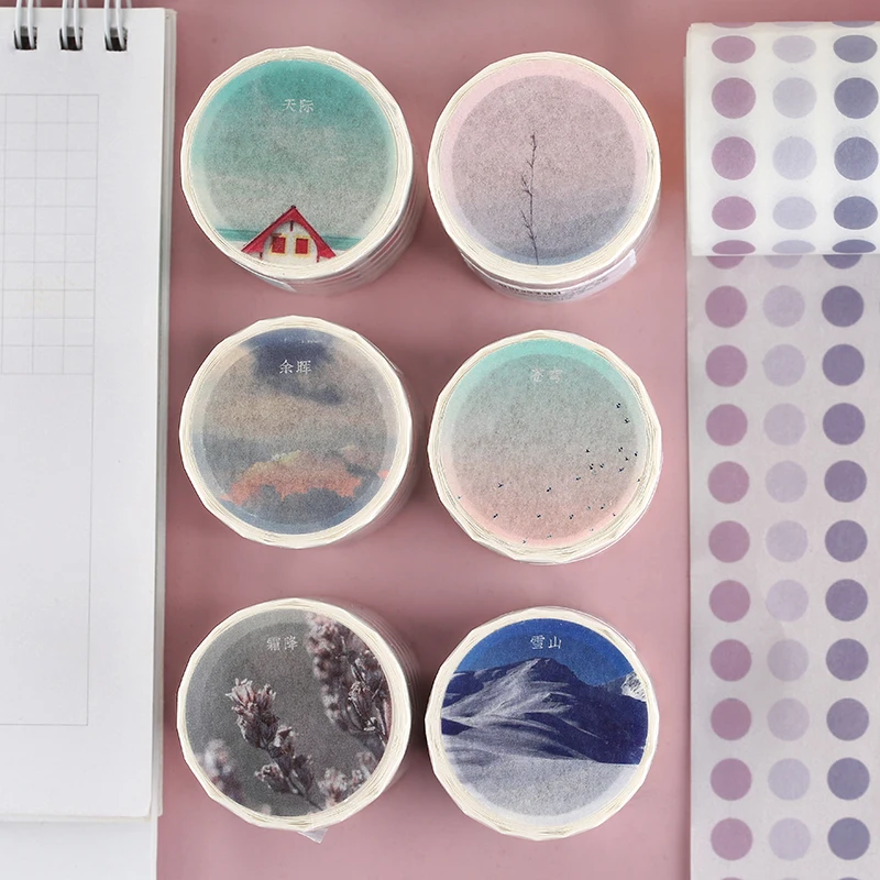 Милый Bullet Journal набор декоративного скотча Васи Kawaii градиентные точки Маскировочные ленты для детей DIY декоративный дневник в стиле Скрапбукинг фото Ablums