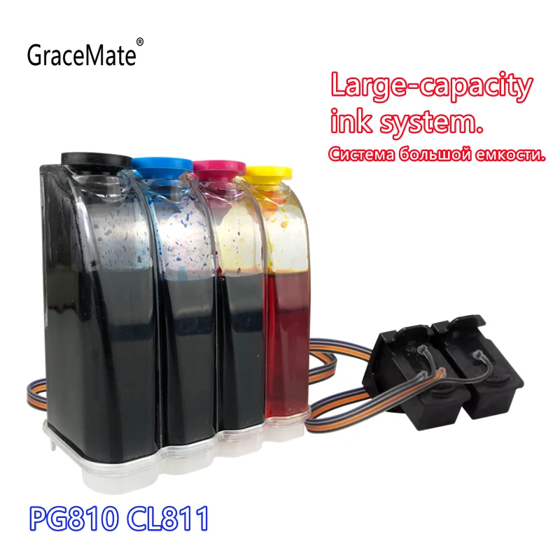 Замена чернильной системы PG810 CL811 для Canon PG 810 CL 811 Pixma IP2770 IP2772 MP237 MP245 MP258 MP268 MX426 MX416 |