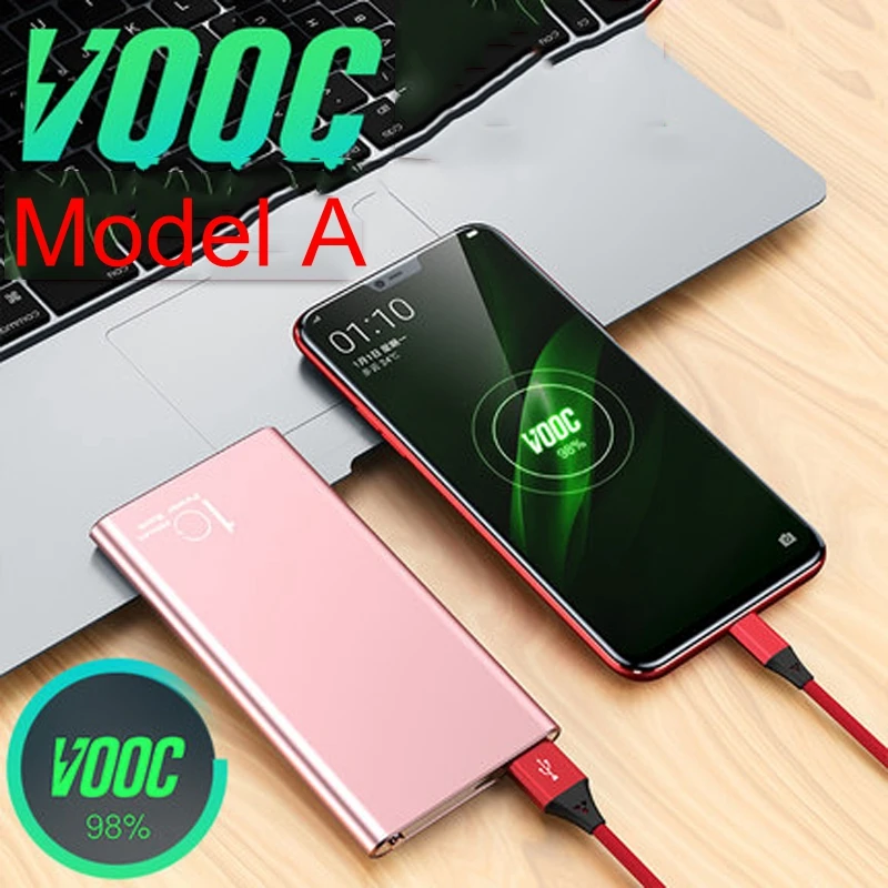 

Vooc Power Bank Dash 10000mah Powerbank 5V 4A for Oneplus 7 5T 6 6T Oppo R15 R11 R9S Dash Vooc Charger