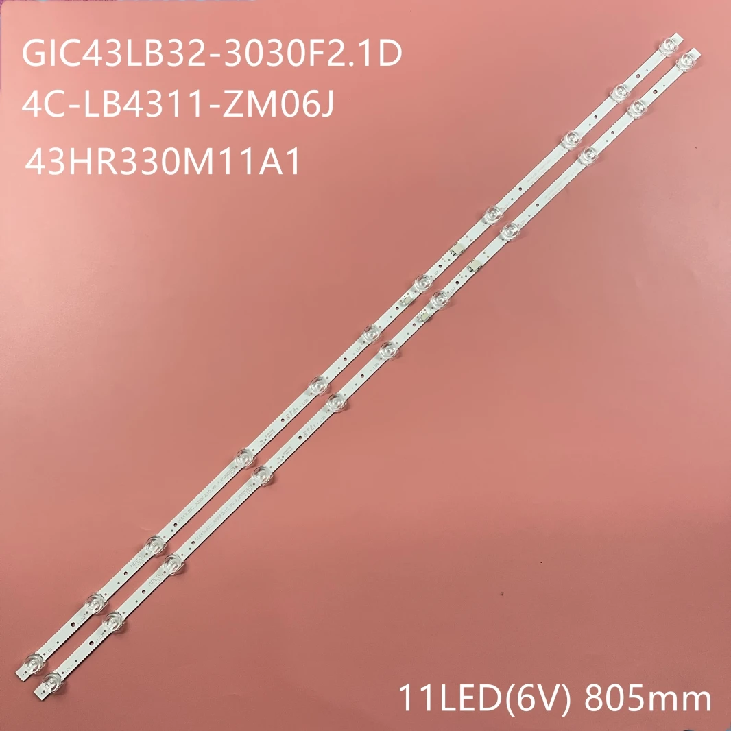 Светодиодная лента для подсветки (2) TCL 43S6500FS L43S6400 43S423 43S421 43S325 Thomson 43UD6426 4C-LB4311-HR01J ZM05J