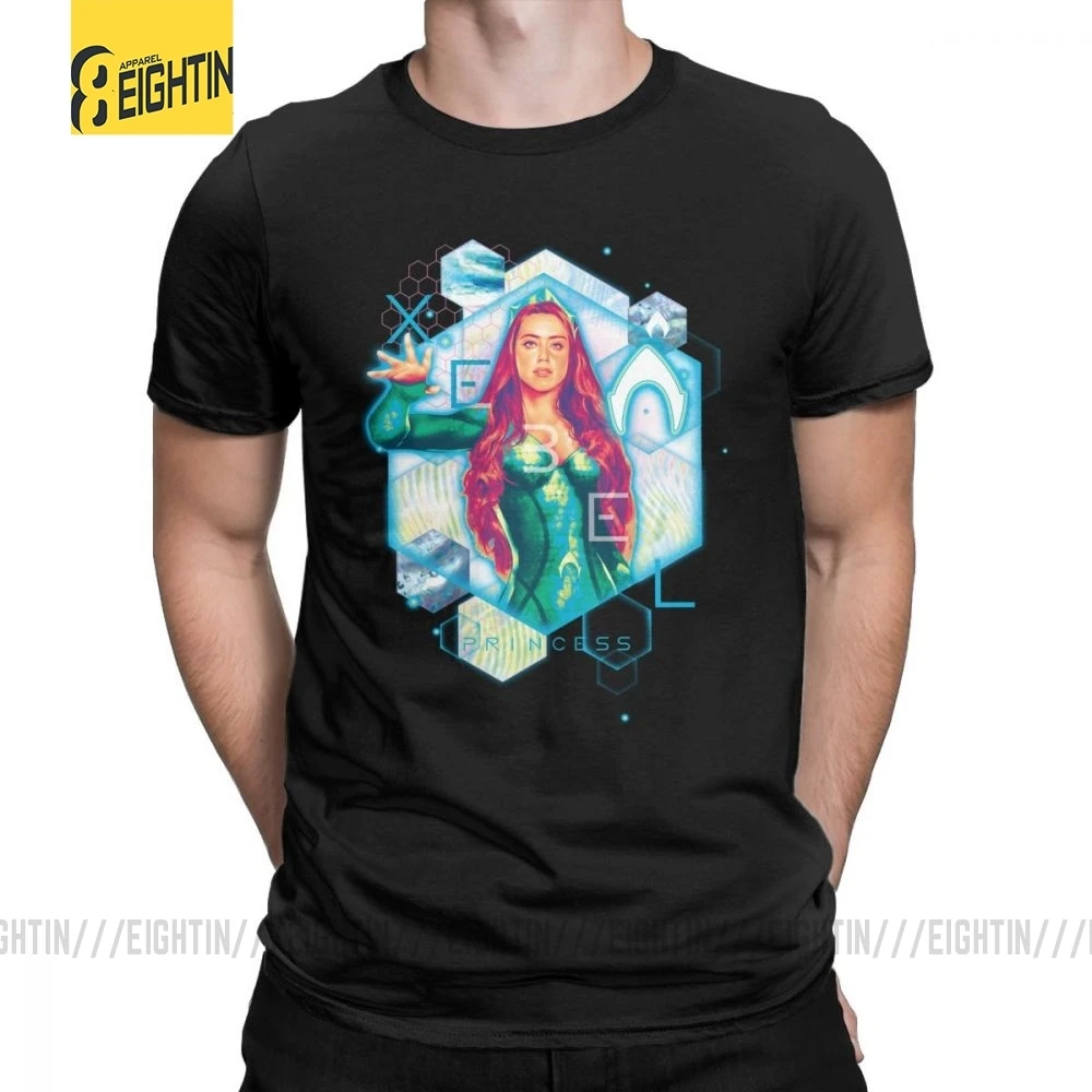Aquaman футболки Xebel Princess Mera потрясающая футболка мужские топы с коротким рукавом