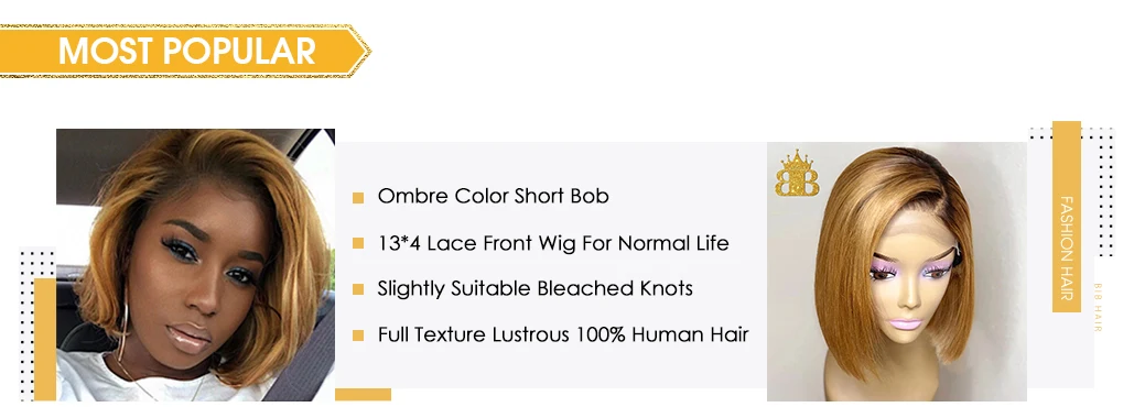 13*4 Омбре#613 короткий парик фронта шнурка человеческих волос парики бразильские Remy прямые волосы боб прозрачный кружевной чистый блонд парик нагрудник волос