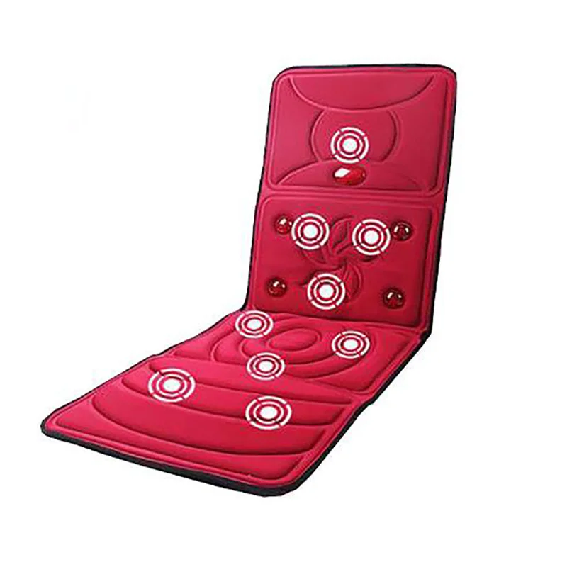 Вибрационный горячий массаж матрас подушка тела Электрический бытовой, многофункциональный, массажный массажер