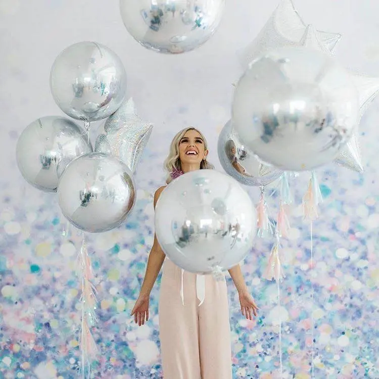 191 шт сине-белые латексные воздушные шары-гирлянды арочный комплект 4D серебристый воздушный шар для дня рождения, свадьбы, украшения для детского душа, вечерние принадлежности