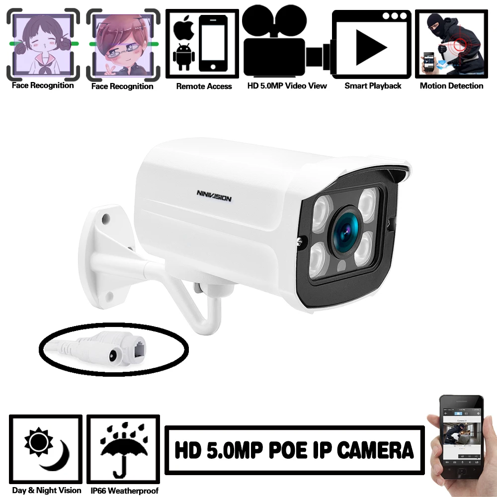 4PCS HD Dome Camera 3.6 mm Wide Angle View IP66 Outdoor Matrix IR Metal Housing