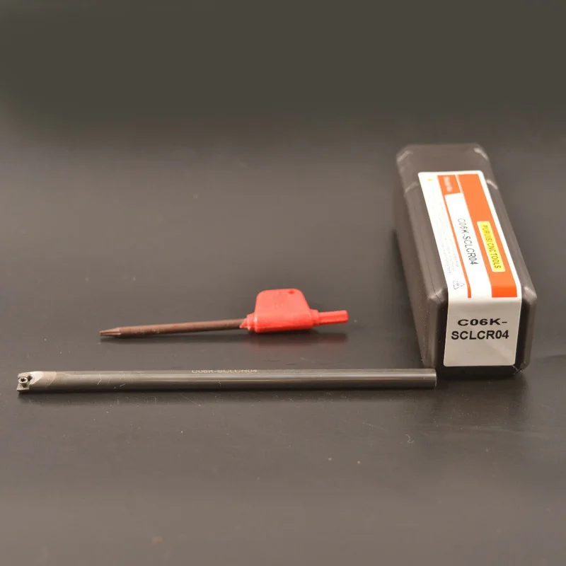 

New Toolholding Turning Tool Holder Equipment C06K-SCLCR04 6x130mm Solid Carbide Tool Holders Tool Kits