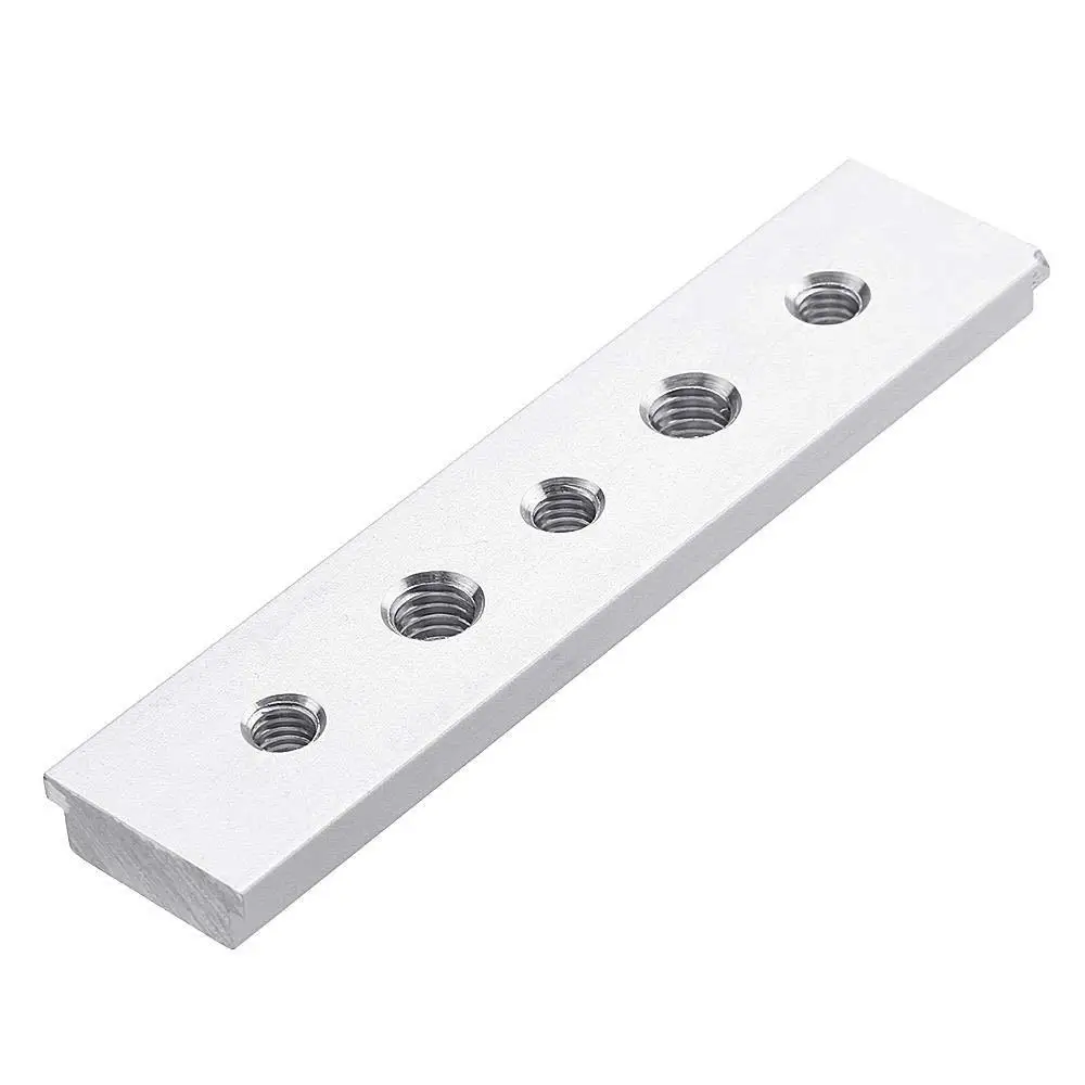 

M6/M8 100mm T Track Slot Sliding Slab Slide Block for T-slot T-track Woodworking Tool T-Slot nuts Aluminium Alloy Tool Practical