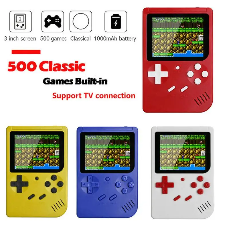 Игровая приставка для видеоигр встроенная 500 классических игр в стиле ретро