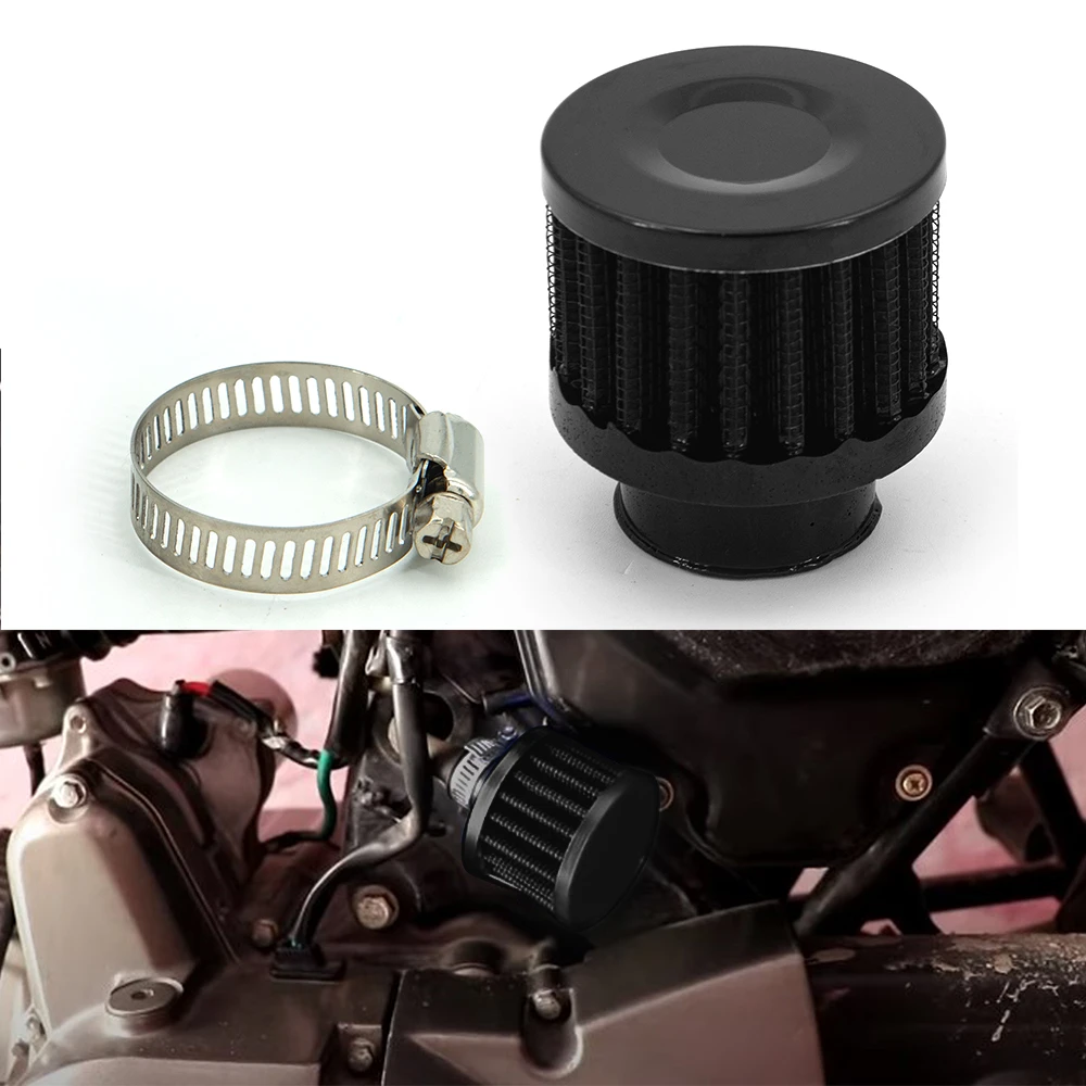 Cold Air Intake Filter Turbo Vent Crankcase Motorcycle Breather Valve Universal