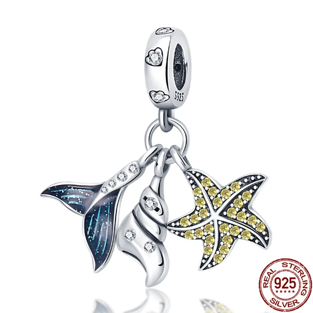 plata charms of ley 925 original Fits original pandora bracelet 925 silver women pendant jewelry galaxy starry sky charms beads PAC070