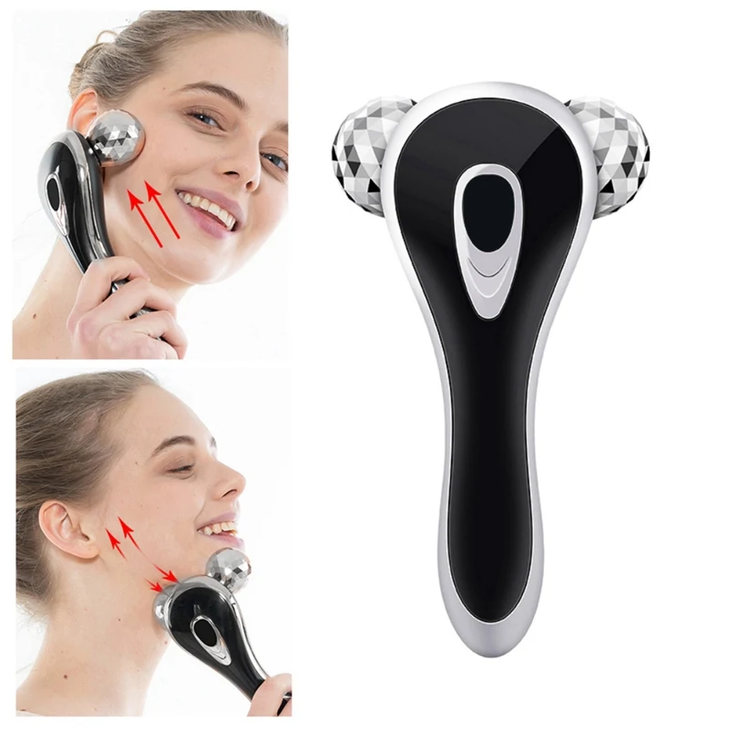 

V-shaped Face Slimming Massager Electric Roller Facial Massager Firming Skin Smooth Fine Lines Create Face Lift Tool