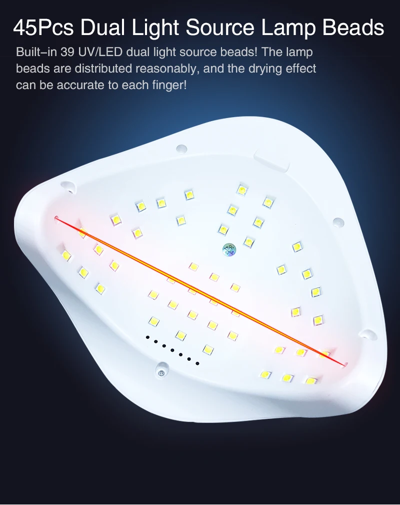80 Вт SUNX5 MAX на гвозде лампа Смарт Сенсор индукция инфракрасного света с 45 шт. светодиодный бусины с плоской обратной стороной для нейл-Сушилка для ногтей гель УФ светодиодный лампа для ногтей, для маникюра