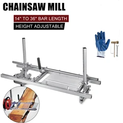 Scie à chaîne de 36 pouces, barre de guidage, outils d'extérieur de jardin pour bois, barre de guidage, fraisage de planches 14 "CE 