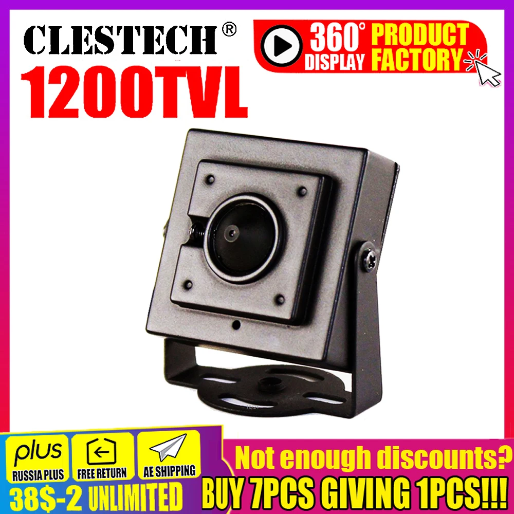 Новый микро конус 3 7 мм объектив HD 1/4CMOS 1200TVL маленький цвет аналоговый видео CCTV