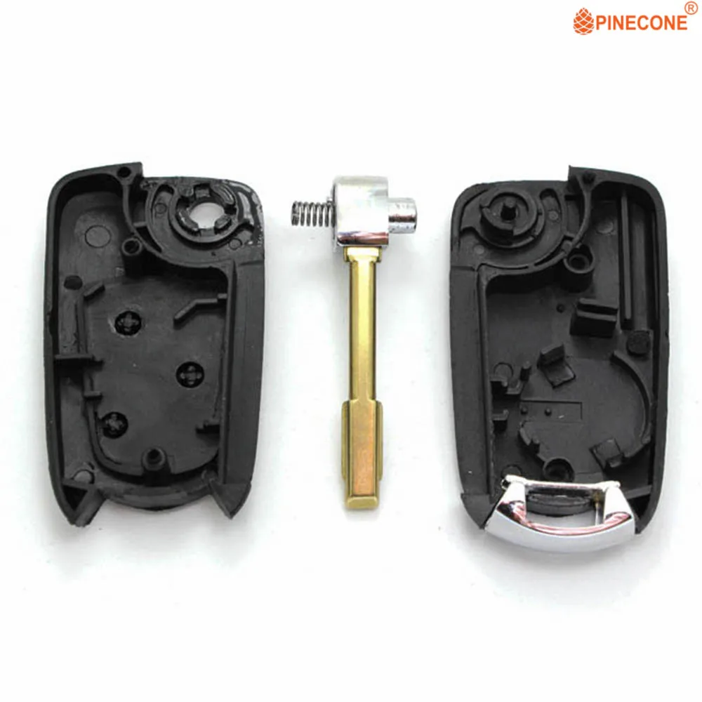 Чехол для ключей PINECONE для Ford Mondeo Fiesta Focus KA Transit Car Key 3 кнопки FO21 Blade модифицированный пустой корпус для дистанционного ключа Fob Shell Cover