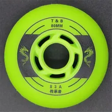 TianBo роликовых коньков, 83A FSK слалом! Высокие эластичные T& B колеса для слалом уличной щетки [72 мм 76 мм 80 мм]