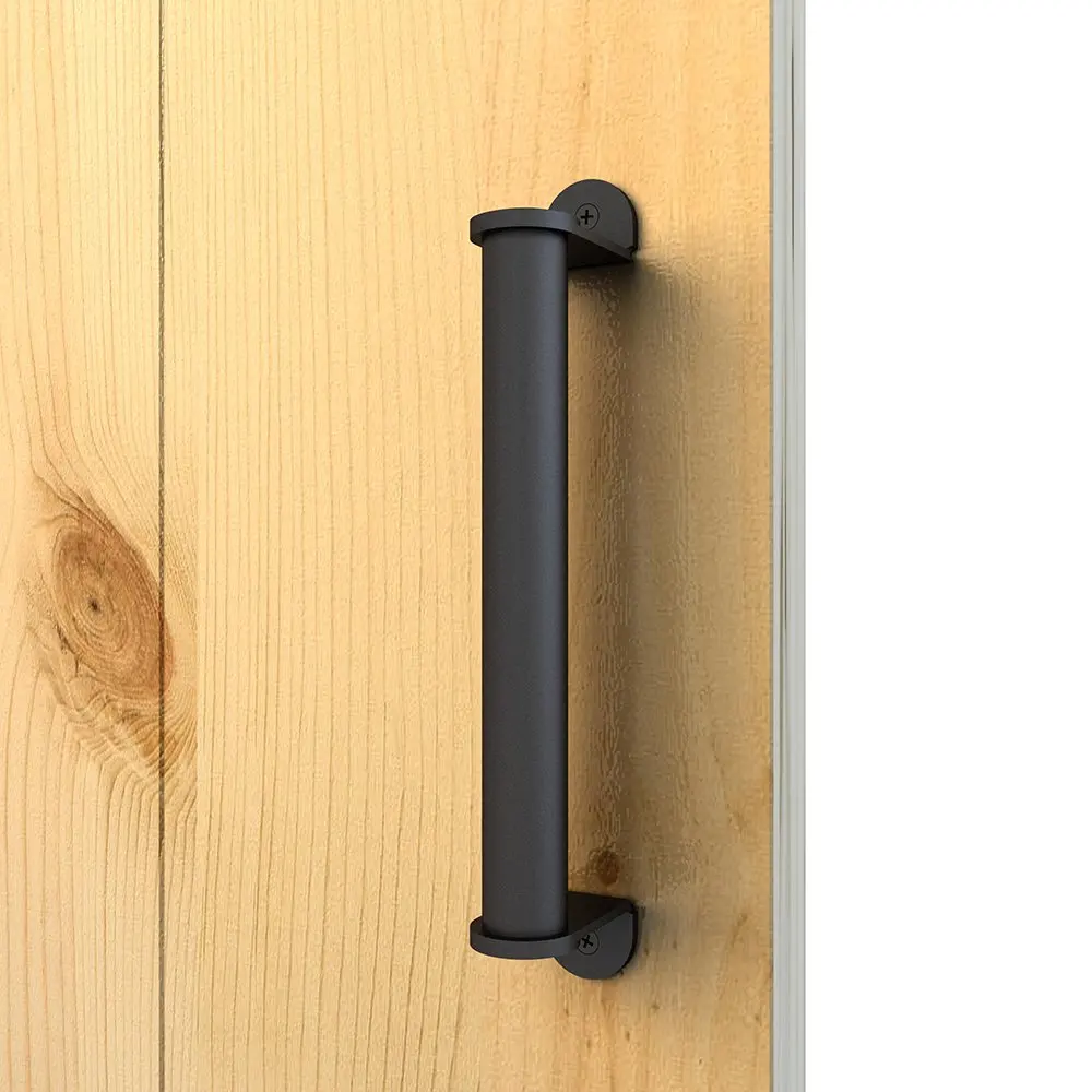 

Matte Black Side Mount Black Bar Pull Handle for Wood Door Hardware Set of 2