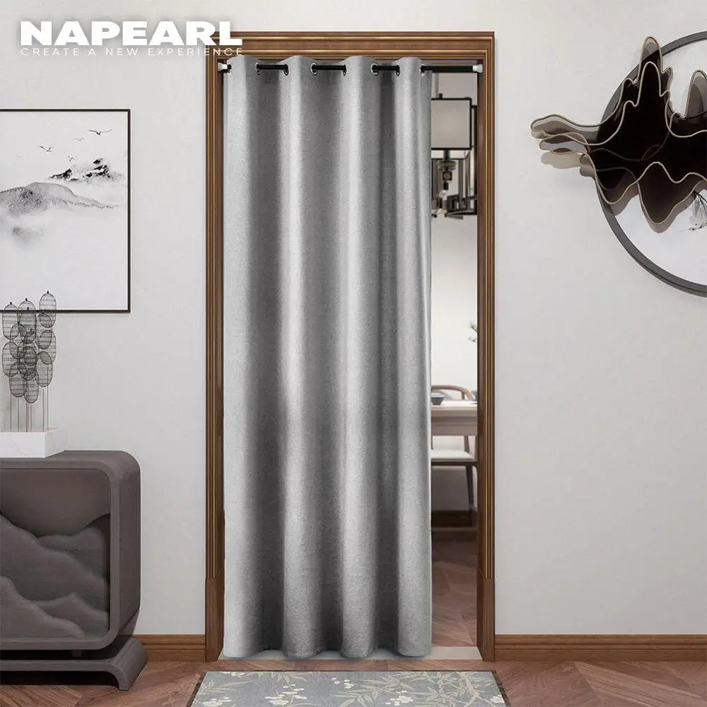 NAPEARL cortina de partición para puerta, tipo superior ojal para dormitorio, cocina, puertas, ventana, decoración moderna para el hogar, 1 - AliExpress