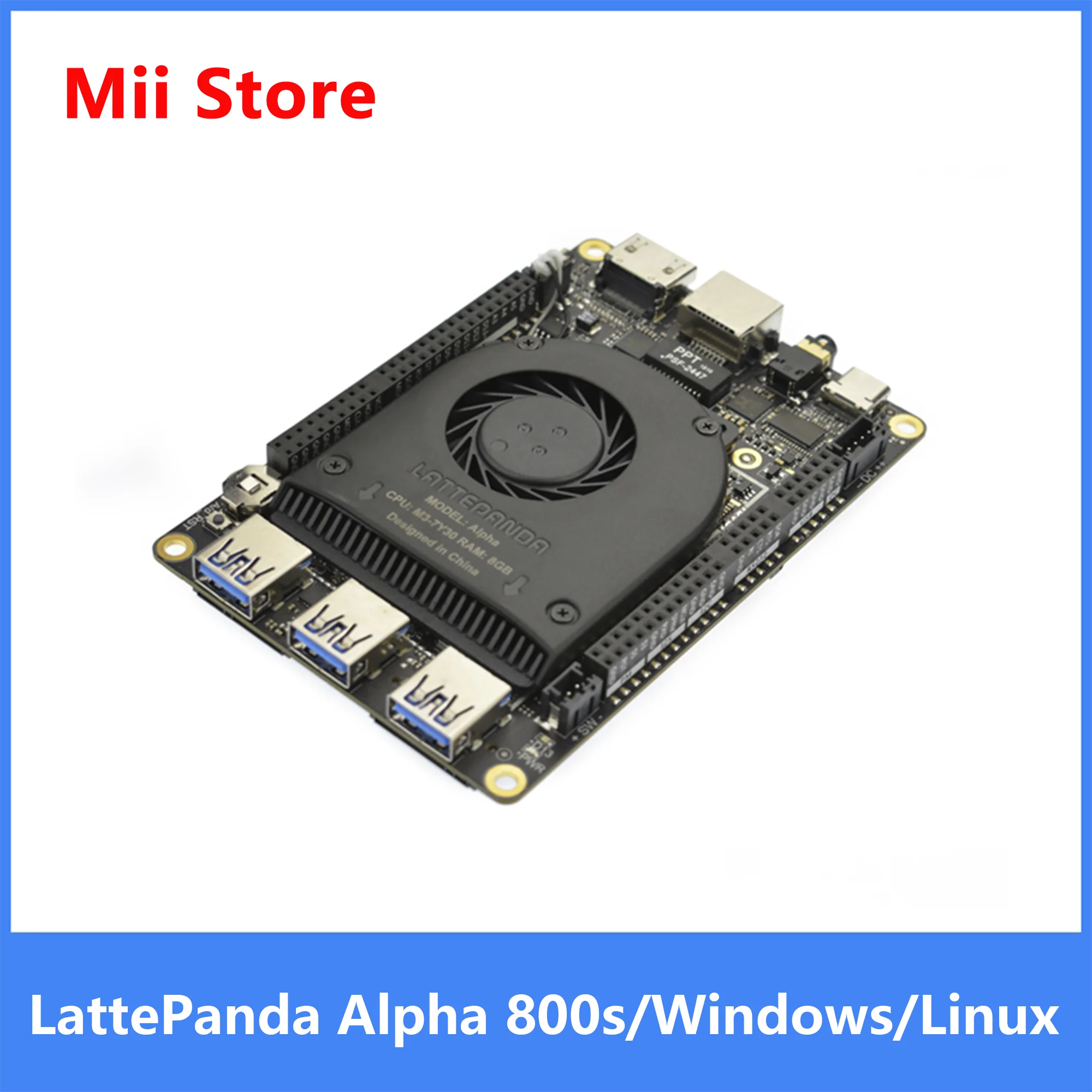 

LattePanda Alpha 800s m3-8100y Tiny Ultimate Windows / Linux Device Single board computer