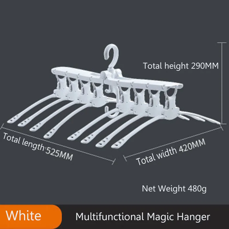 Вешалка для одежды, органайзер, вращающийся на 360 °, 8 в 1, каскадная вешалка, крючки, вешалка для одежды, экономия пространства, держатели, противоскользящая вешалка для одежды