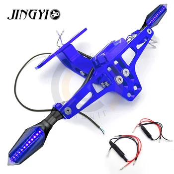 

Motorcycle license plate frame with turn signal and relay plate holder FOR BMW r1200gs Honda magna vf750 dio Ducati 848