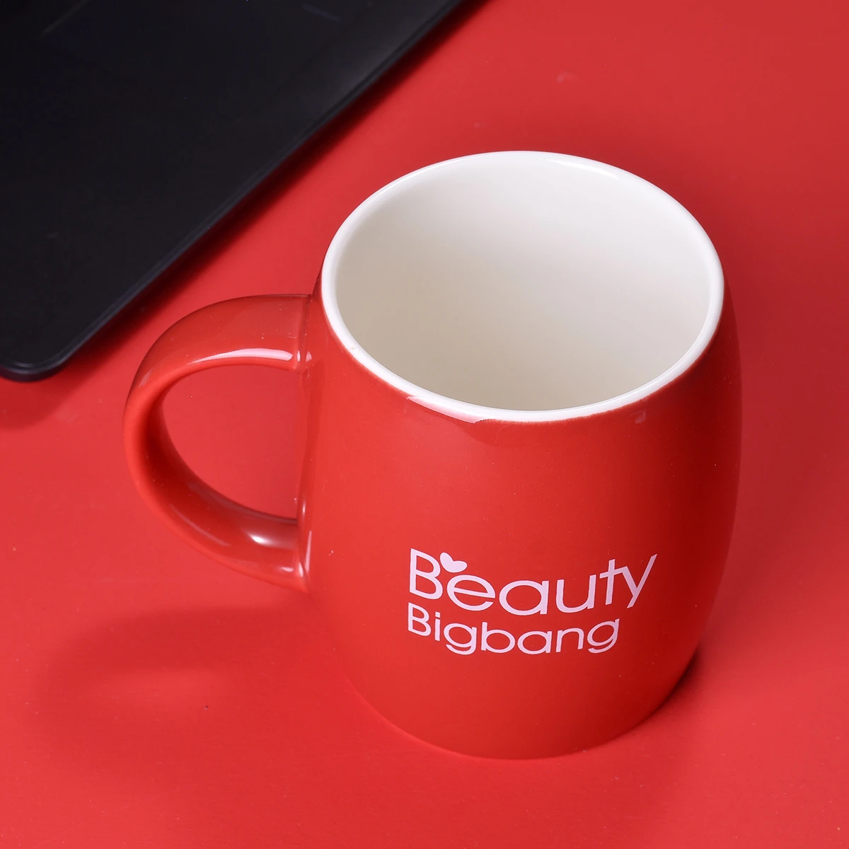 Креативная термостойкая красная кружка BEAUTYBIGBANG чашка 400 мл кофейные керамические