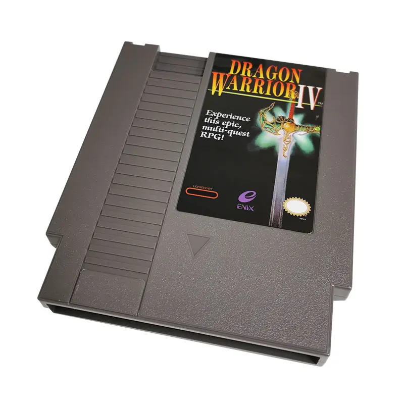 Классический 8-битный игровой картридж NES в ретро-стиле для консоли 72pin NES-серый