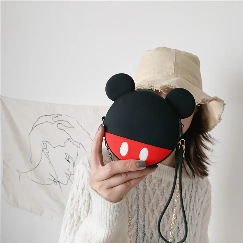 Kawaii мини-сумка через плечо, мультяшная сумка из силикагеля на молнии, модная сумочка для девочек, кошелек для монет, кошелек, брелок для ключей, сумки для наушников