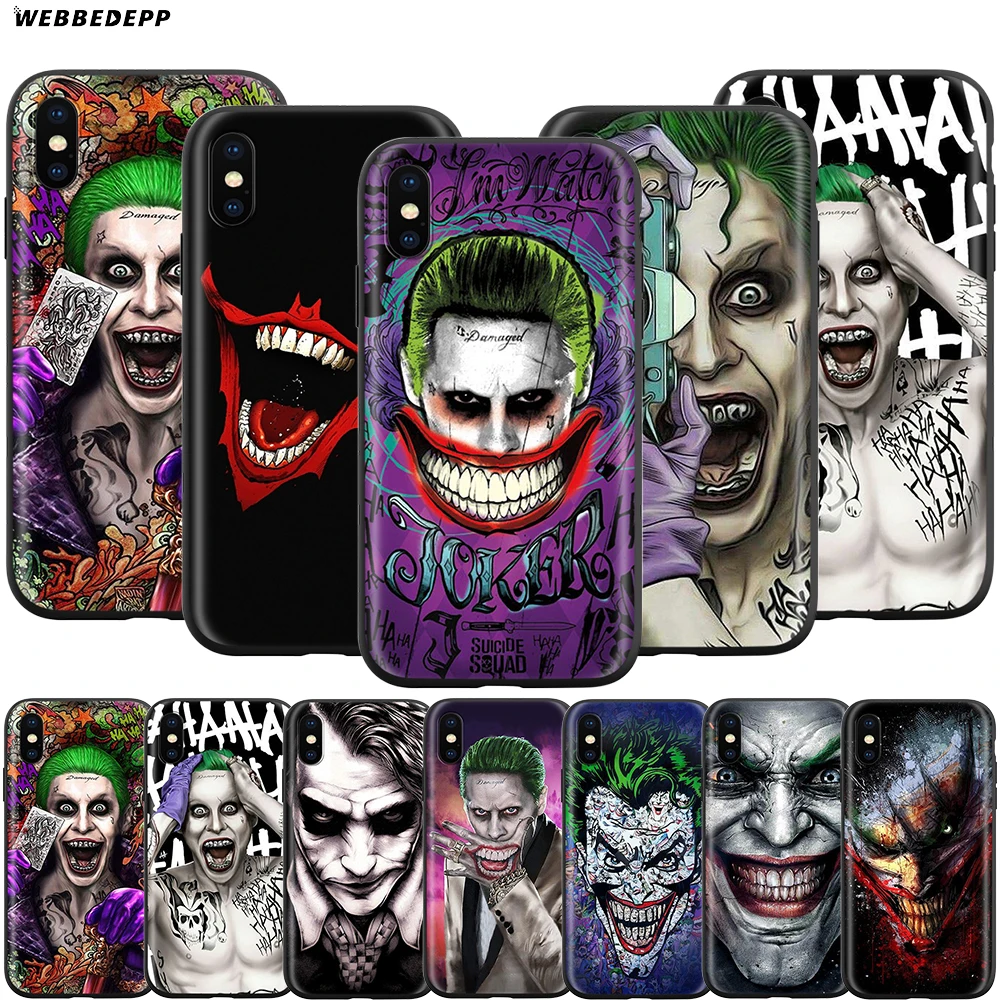 Чехол Webbedepp Joker для Apple iPhone 11 Pro XS Max XR X 8 7 6 6S Plus 5 5S SE