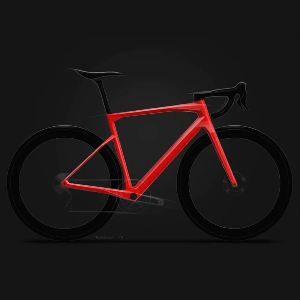 

2020 T1000 Full Carbon Road bicycle Frameset SPEED MACHINE X bike frame fork seatpost with integrated handlebar