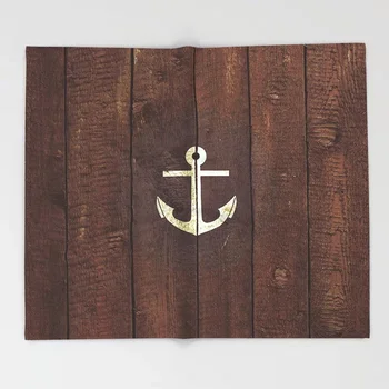 

Anchor Wood Blanket 3D Flannel Brown Blanket for Bed Fleece Throw Funny Plush Bedspreads Wholesale