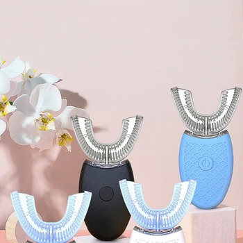 

New Automatic Massage Whitening Adult Toothbrush U-Shaped Mouth With Electric Lazy Charging Toothbrush Braces Waterproof