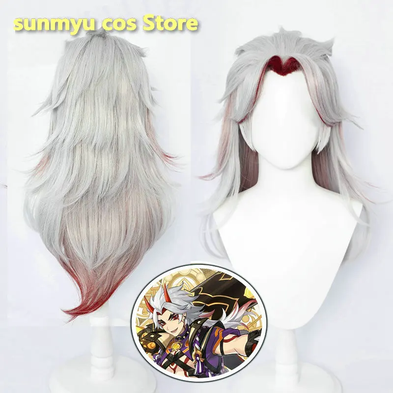 

New Character Genshin Impact Arataki Itto Wig Arataki Itto Cosplay Hair