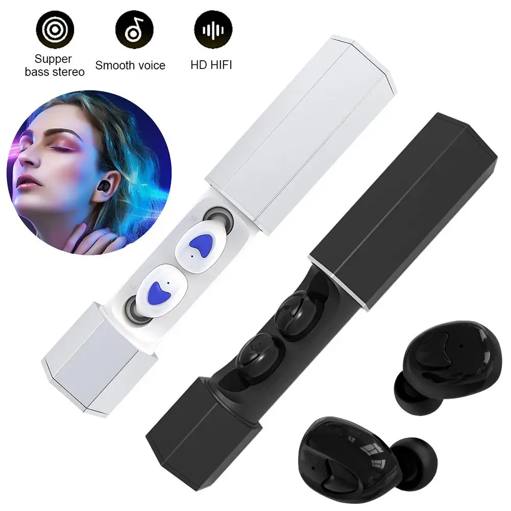 TW30 TWS Мини Bluetooth наушники BT5.0 Беспроводные спортивные наушники HiFi шумоподавление с металлической зарядной коробкой для всех смартфонов