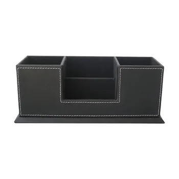

School Container Mobile Phone Office Stationery Home 4 Compartment Card Desk Organizer Pencil Pen Holder Storage Case Bedroom
