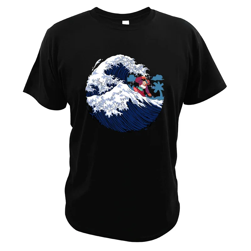 Donkey Винтаж Kong футболка The Great Wave Off Kanagawa европейский размер футболки фанки Конг