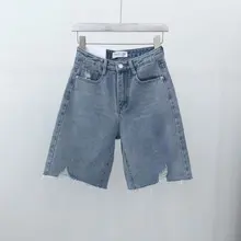 Рваные джинсы для женщин Короткие