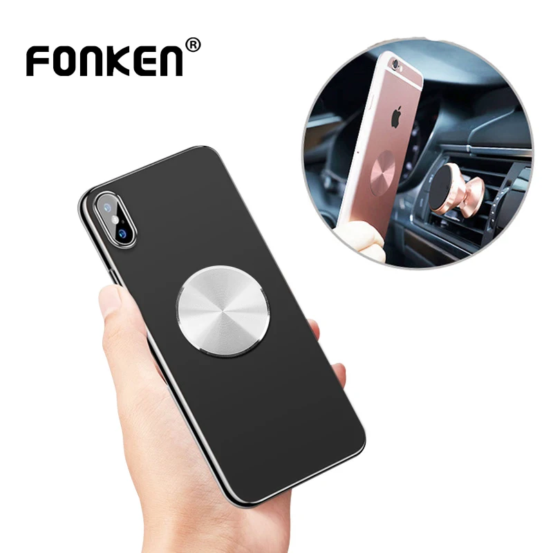 Metal Plate Disk for Magnetic Car Phone Holder Sticky Magnet Iron Sheet Phone Back Patch For Iphone Samsung Xiaomi  Accessories