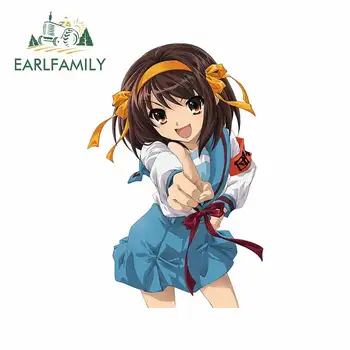 

EARLFAMILY 13cm x 8.9cm for Anime Tourism Association Creative Car Sticker 3D Funny Waterproof Vinyl Scratch-proof Window Decal