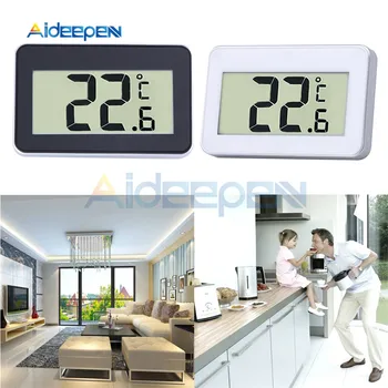 

TS-A95 Mini LCD Digital Thermometer Hygrometer Waterproof Electronic Car Thermometer Refrigerator Temperature Monitor Tester