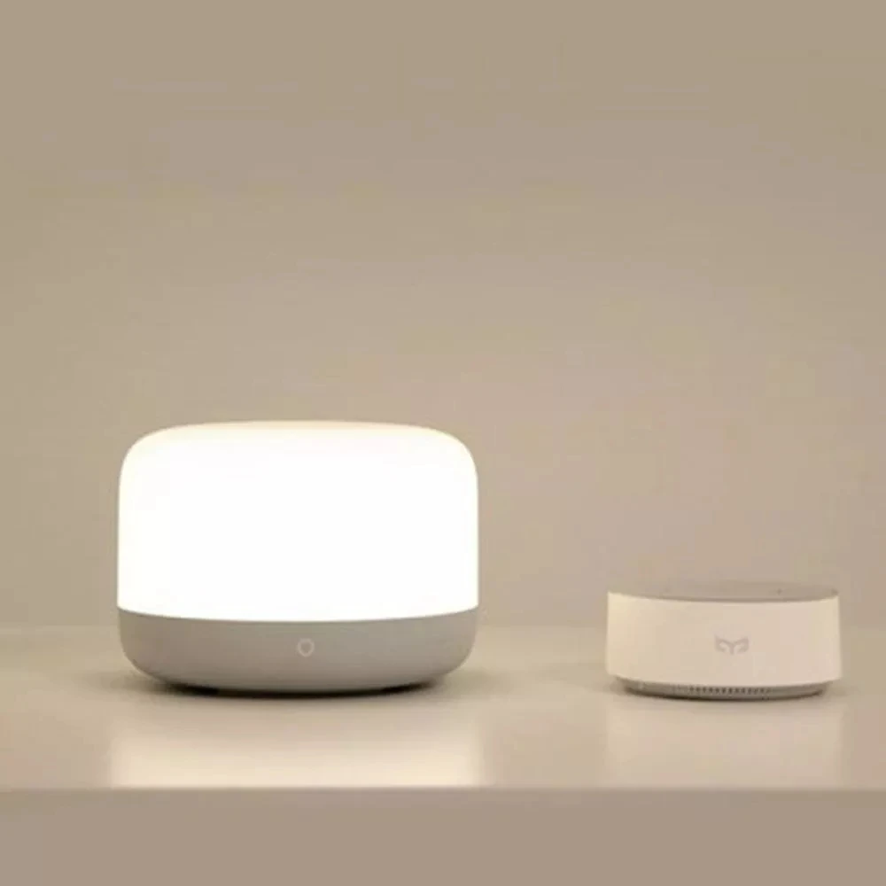 Xiaomi Mijia Yeelight цветной светодиодный прикроватный светильник Интеллектуальный Диммируемый ночной Светильник приложение управление Apple HomeKit телефон лампа для чтения