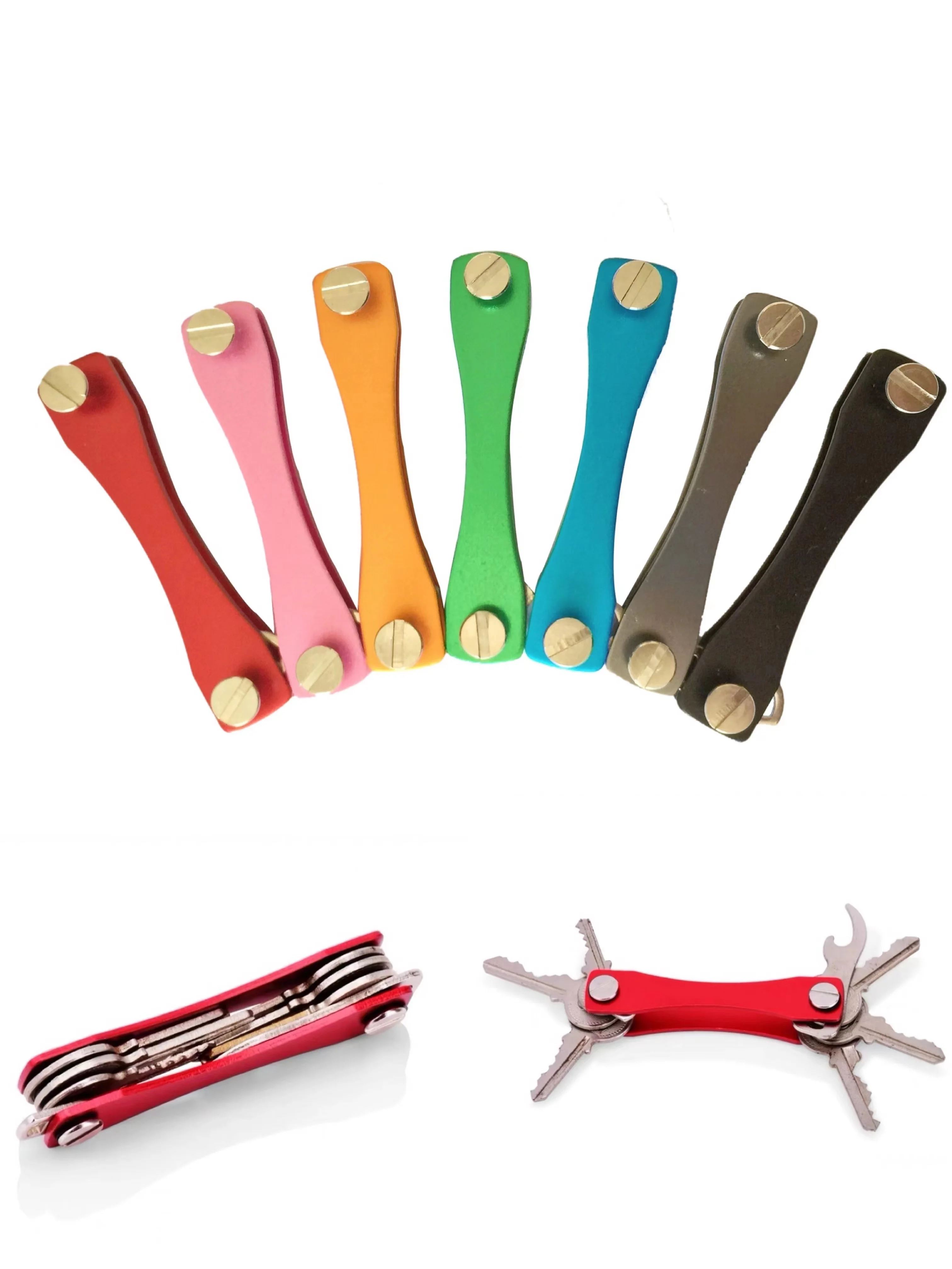 Smart key chain Mini Keychain Compact Key Decorative Holder Clip Home Storage Metal key Clip Aluminum Organizer Keychain Outdoor