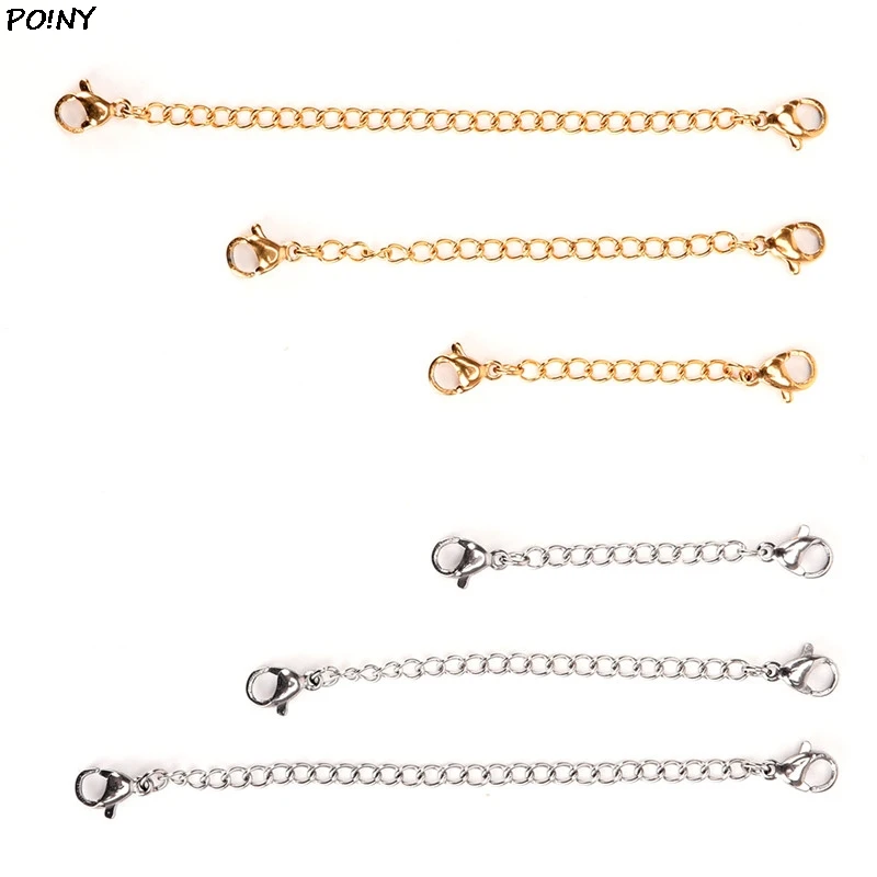 5/7.5/10cm Tone Extended Extension Tail Chain Lobster Clasps Connector For DIY Jewelry Making Findings Bracelet Necklace | Украшения и